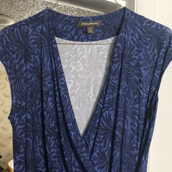 Pattern blue dress - Picture 3 of 4